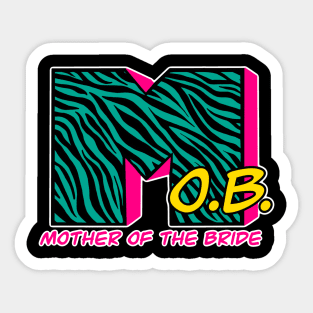 Retro Mother of the Bride Sticker